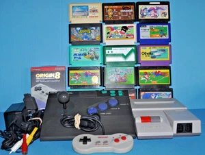 Huge Lot AV Famicom Console HVC-101 15 Game Ascii Turbo Stick Origin 8 Pwr 1329 - Picture 1 of 18