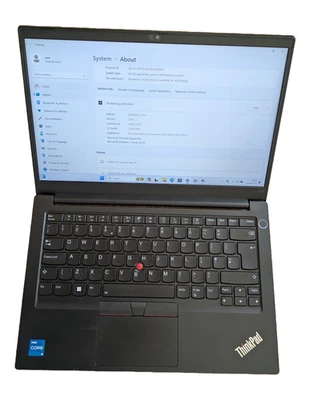 Lenovo ThinkPad E14 Gen 2 i5 1135G7 2.40GHz 8GB RAM 256GB SSD 14.1" Laptop 4805 - Image 1 of 4