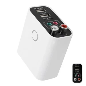 Standard EU Plug BT Adapter BT 5.0 Receiver Transmitter 3.5mm To Wireless AU NEW - Afbeelding 1 van 12