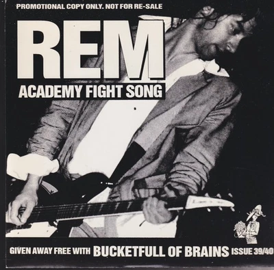 r e m academy fight song b/w the coal porters watching bluegrass burn 7" promo - Image 1 of 2