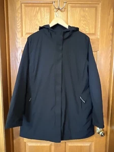 Chaqueta con capucha CO436 HeatKeep negra con cremallera completa para mujer XL - Imagen 1 de 3