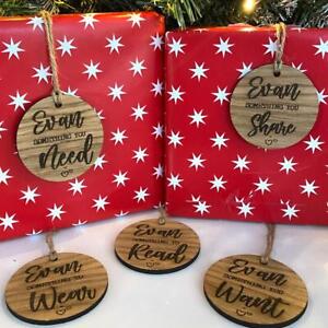 5 Personalised Gift Tags | Christmas Something To Wear Share Read Need Want