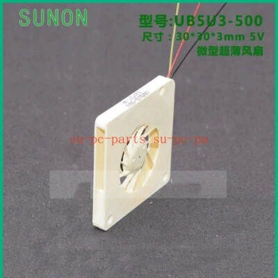 1PCS New SUNON UB5U3-500 Super Thin Micro USB Blower 5V 3003 Cooling Fan 3Pin - Image 1 of 4
