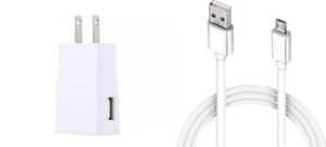 50x USB Wall Chargers + 50x Micro USB Cable Charging Charger Cord Bulk Wholesale - Picture 1 of 5