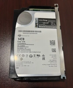 Disque dur Lenovo 14 To 7,2K SAS 12 Go/s 3,5" ST14000NM002G 01KP541 4XB7A12037 4XB7A12036 - Photo 1/4