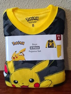 New Boys Pokemon 2 Piece Pajama Set Size 8 - Picture 1 of 2