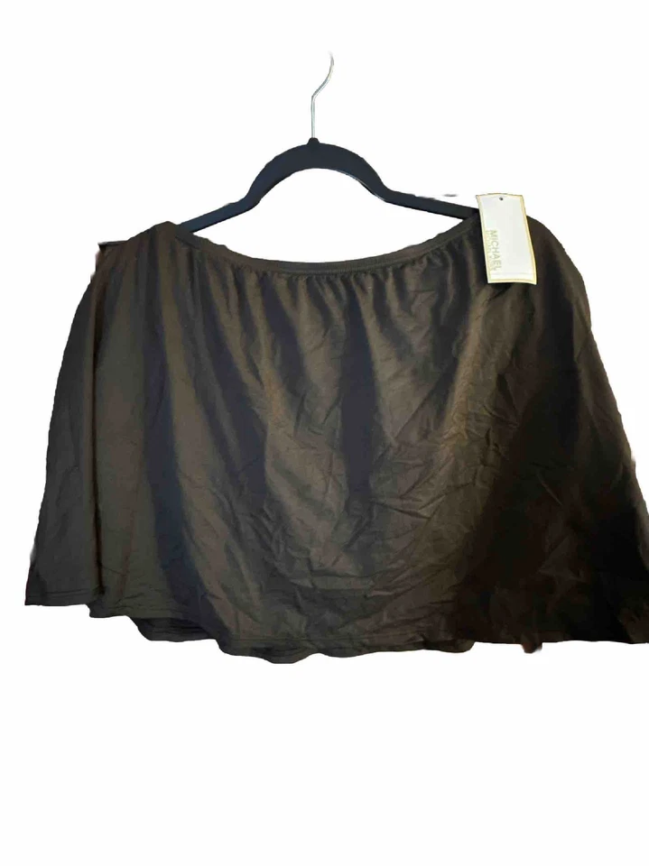 Michael Kors MK Bark/Brown Skirted Swim Bottom Skort - Size 22W NWT - Image 1 of 4