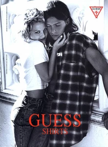1993 Guess Jeans Wayne Maser Drew Barrymore 1-page MAGAZINE AD - Bild 1 von 1