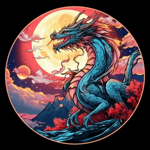 Pegatina de dragón taza portátil coche vehículo ventana parachoques vinilo calcomanía fantasía bestia - Imagen 1 de 10