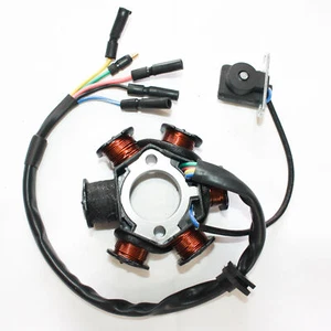 6 postes de bobina magneto estator de volante 110cc 125cc PIT cuádruple bicicleta todo terreno buggy - Imagen 1 de 5