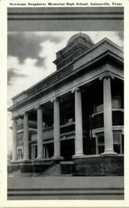 1940er TX Postkarte Newsome Dougherty Memorial High School Gainesville Texas  - Bild 1 von 2