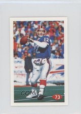 1992 Diamond NFL Superstars Stickers 1st Series Checklist Jim Kelly #73 HOF