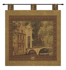 Brugge Belgian Tapestry | Jacquard Woven European Wall Hanging with Loops - Picture 1 of 4