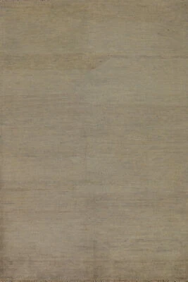 Stylish Gabbeh Solid Wool Contemporary Foyer Rug- Enhance Your Home Decor 4x6 ft - Image 1 of 4