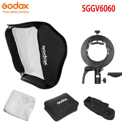 US Godox 60X60cm Foldable Softbox With Grid & S2 Bracket For AD100Pro V1 AD200 - Image 1 of 4