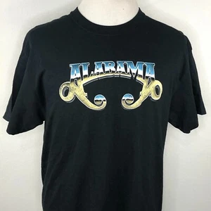 Alabama Country Music Large Graphic Black T-Shirt Southern Drawl - Picture 1 of 6