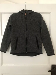 H&M Boys Knitted Hoodie Fleece Lined Grey Size 6-8 years - Picture 1 of 6