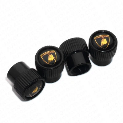 Tapa de válvula de aire para neumático de rueda de coche Lamborghini ajuste universal 4 piezas vástago cubierta antipolvo regalo Foto 1 de 4