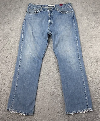 Vintage Quicksilver Jeans Mens 35x31.5 blue y2k surfer skater baggy grunge - Image 1 of 4