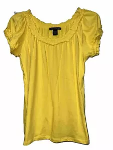 Grace Elements Cotton Yellow Top Blouse Women’s L - Picture 1 of 4