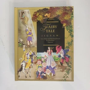 Child's Puzzle Book Snow White Rumplestilskin Rapunzel 6 Puzzles 3 Years & Older - Picture 1 of 11