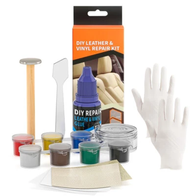 Leder-Vinyl-Reparaturset Flüssigleder Löcher Autositze Möbel Sofas Profi-Set DIY - Bild 1 von 4