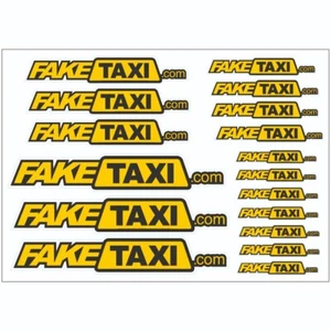 Fake Taxi.Com Sticker Sheet Decal Wall Self Adhesive Vinyl A4 PS0470 - Picture 1 of 1