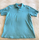 Men’s IZOD blue golf/Polo shirt. Collar, sleeves, buttons. Large