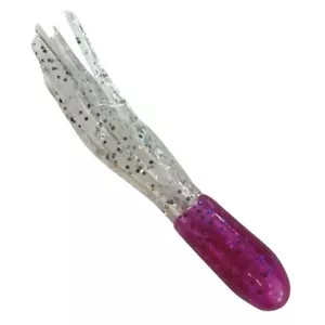 Southern Pro 1.5" Crappie Tube Jig Bodies LH24 Purple Clear Sparkle 100ct - Picture 1 of 1