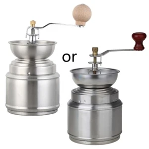 Manual Coffee Grinder Hand Crank Burr Mill Stainless Steel Spice Grinding Mill - Zdjęcie 1 z 8