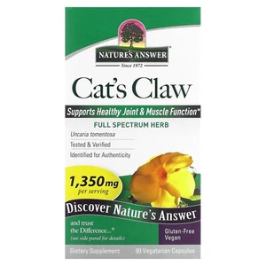 Nature s Answer Cat s Claw 1350 mg 90 Vegetarian Capsules NSF Certified, - Picture 1 of 3