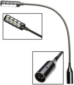 Ultrahelle COB LED 4-pol XLR Schwanenhalslampe Mixerlampe Mischpultlampe Leuchte - Bild 1 von 8