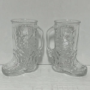 Tazza Bicchieri Stivali Cowboy Vintage Barware Western con Manico 6,5" - Set di 2 - Foto 1 di 20