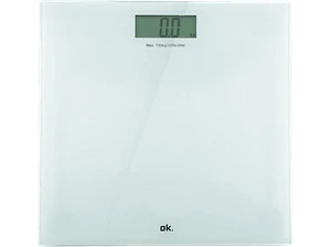 Báscula de baño - ok. OPS 15122, LCD, Hasta 150 kg, Vidrio, Blanco - Imagen 1 de 7