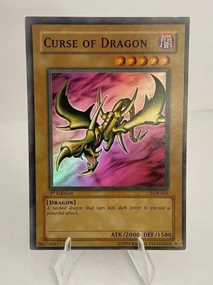Yugioh - Curse Of Dragon - LOB-066 - Super Rare - 1st Edition - MP Glossy Print - Image 1 of 3