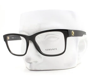Versace Brille MOD 3266 GB1 Brille Poliert Schwarz Gold Logo 55mm mit Etui - Bild 1 von 6