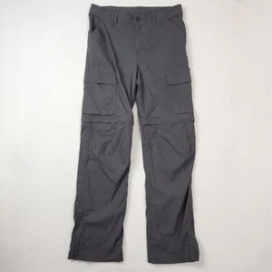 REI Co-op Convertible Cargo Pants Youth XL 18 Gray Zip Off Hiking Outdoor Nylon - Picture 1 of 17