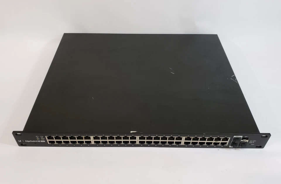 Ubiquiti EdgeSwitch ES-48-500W 48-Port PoE Network Switch 1 BAD PORT - Image 1 of 4