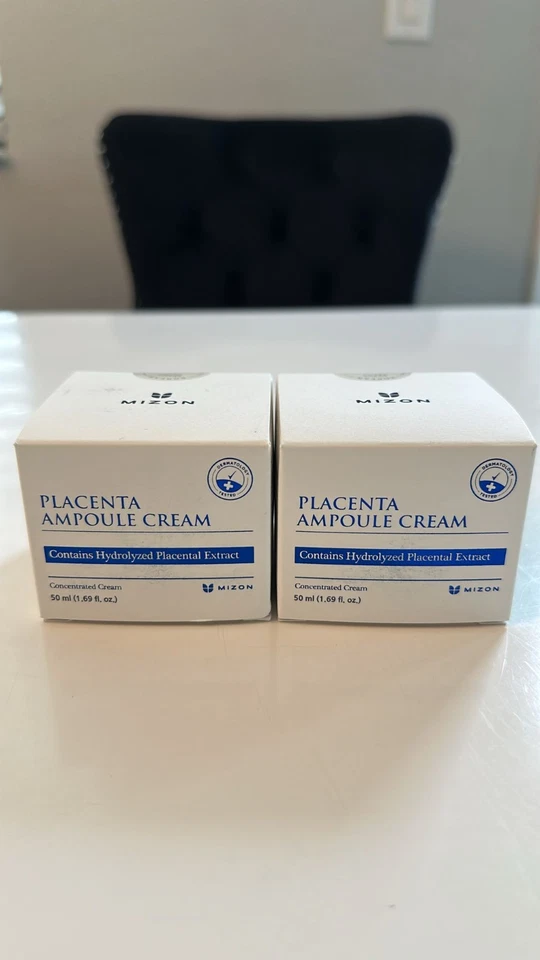 2 pack of Mizon Placenta Cream 50ml | Firming & Anti-Wrinkle K-Beauty Moisturize - Image 1 of 4