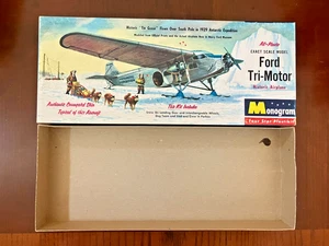 1956 Vintage Monogram Ford Tri-Motor Box and Instructions Only - Picture 1 of 4