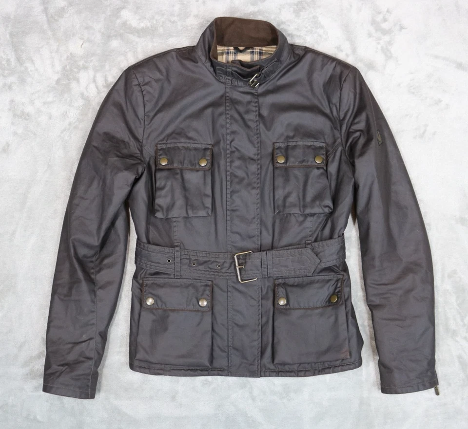 Chaqueta Trailmaster Belstaff Gold Label marrón de algodón encerado 44 Italia para mujer Foto 1 de 4