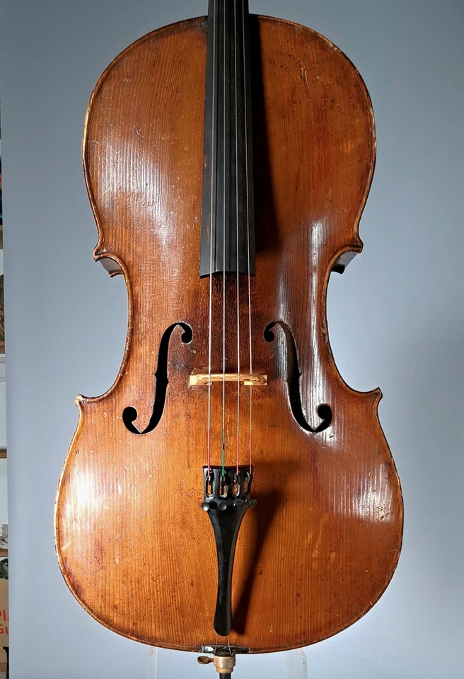 4/4 cello by Carl Gottlob Schuster Mark Neukirchen 1896 - Image 1 of 4
