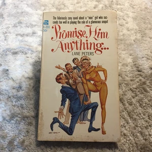 Promise Him Anything Lane Peters 1966 Ace Book Romantic Comedy Paperbook Book - Picture 1 of 16