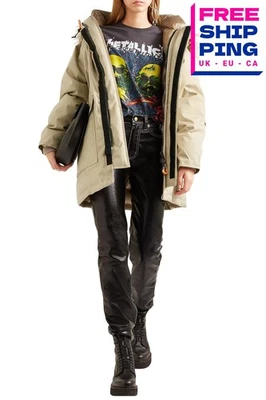 RRP €1730 BRUMAL 850+ Down Parka Jacket Size L Padded Suspenders Inside Hooded - Image 1 of 4