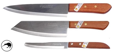 3 x Kiwi tailandés cocina utilidad cuchillo de pelar frutas verduras carne cuchillos Foto 1 de 4