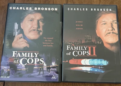 Lot 2 Family of Cops I and II DVD Charles Bronson Kotcheff Foto 1 de 4
