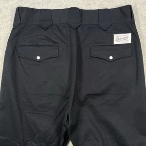Tru West Rockmount Ranch Wear Pants Mens 34x32 Western Black Snap Pockets - Picture 1 of 17