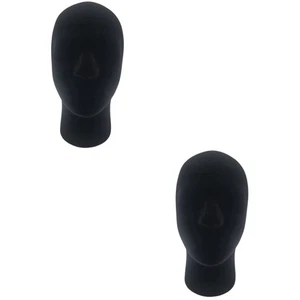 2 Pcs Foam Mannequin Head Male Model Manikins for Hats Wig Display - Picture 1 of 12