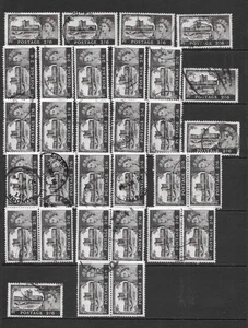 GRAN BRETAÑA SCOTT 525 USADO X 31 - 1968 2/6P MARRÓN OSCURO - TIPO CASTILLO DE 1955 - Imagen 1 de 2