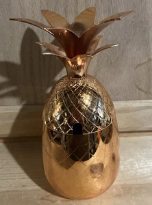 Copper Pineapple Tumbler Mug Drinking Vessel Cup with Lid - Picture 1 of 5